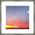 The Red Glow Of Sunset Framed Print