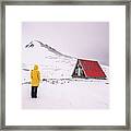 The Red House - Iceland - Travel Photography Framed Print