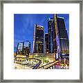The Rencen Above Jefferson Avenue... Framed Print
