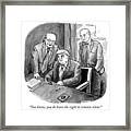 The Right To Remain Silent. Framed Print