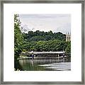 The River And Bridges At Burton On Trent Framed Print