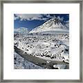 The Road To Glen Etive In Winter - Panorama Framed Print