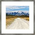 The Road To Mount Sunday Framed Print