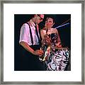 The Sax Man And The Girl Framed Print