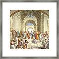 The School Of Athens, Raphael Framed Print