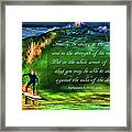 The Shadow Within With Bible Verse Framed Print