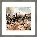 The Siege Of Atlanta Framed Print