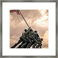 The Skies Over Iwo Jima Framed Print