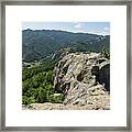 The Spine Of The Mountain - Rough Rocks And Vistas Framed Print