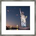 The Statue Of Liberty - Tokyo, Japan - Travel Photography Framed Print