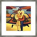 The Structured Lovers Dance Framed Print