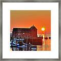 The Sun Rising By Motif Number 1 In Rockport Ma Bearskin Neck Framed Print