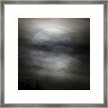 The Super Moon Clouds Framed Print