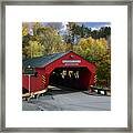 The Taftsville Covered Bridge Framed Print