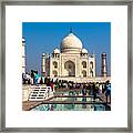 The Taj Reflective Ponds Framed Print