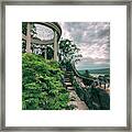 The Temple Walkway Framed Print