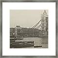 The Thames At Tower Bridge 1909 Framed Print