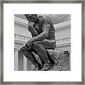 The Thinker Bronze Sculpture Auguste Rodin Legion Of Honor San Francisco California 1 Framed Print