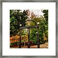 The Uga Arch 7 The University Of Georgia Athens Georgia Fall Art Framed Print