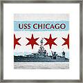The Uss Chicago Framed Print