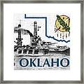 The Uss Oklahoma Framed Print