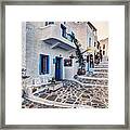 The Village Of Plaka In Milos - Greece Framed Print