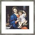 The Virgin Of The Grapes Framed Print