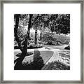 The Walkway Bw Framed Print