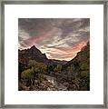 The Watchman Sunset Framed Print