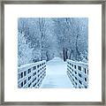 The Winter Bridge Framed Print