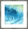 The Woods Are Lovely Dark And Deep Framed Print
