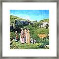 The Young Ladies Of The Village Framed Print