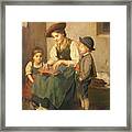The Zither Player Framed Print
