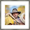 There Is A Yound Cowboy Framed Print