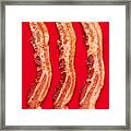 Thick Cut Bacon Served Up Framed Print