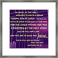 This Is How Jesus The Messiah Was Born Framed Print