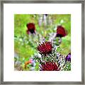 Thistles Vertical Framed Print