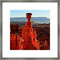Thor's Hammer In Bryce Canyon At Sunrise Framed Print