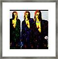 Three  Beautiful Triplet Ladies Framed Print