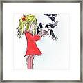 Three For A Girl - Work In Framed Print