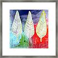 Three Leaves Of Good Framed Print