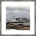 Three Queens On The Mersey Framed Print
