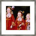 Three Young Girls Framed Print