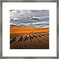 Through The Dunes Of Merzouga (morocco). Framed Print