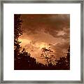 Thunder Sunset Framed Print