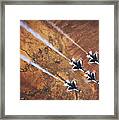 Thunderbirds In Diamond Roll Formation Framed Print