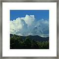 Thunderhead Over Mountains Framed Print