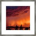Thunderstorm At Sunset 2 Framed Print