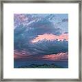 Thunderstorm Over The Sutter Buttes Framed Print