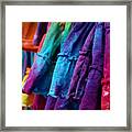 Tie Dyed Framed Print